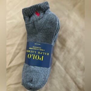 NWT- Polo Ralph Lauren 6 Pairs - Classic Sport, Half Cushioned Sole Sock